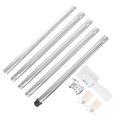 thumbnail image 4 of FENGGUIQU Silver 180X2.2X2.2CM Steel Flag Pole for All-weather Outdoor Use 1 Set, 4 of 7