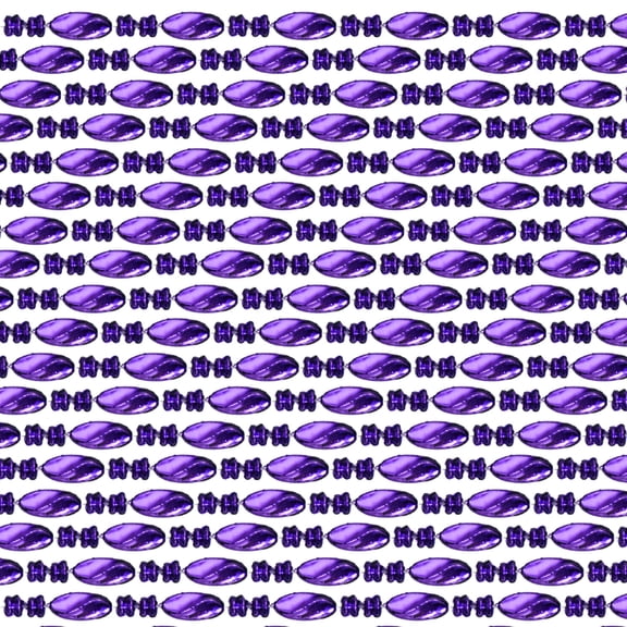 48" Swirl Metallic Purple Mardi Gras Beads - Dozen (12 Necklaces)