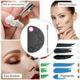 thumbnail image 5 of Unique Bargains 1 Set Foundation Spatula and Palette Set Durable Semicircle Makeup Artist Tools Black Pink, 5 of 5