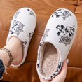thumbnail image 4 of Mouse Printed Cotton Slippers, Cozy Warm Couple Home Slippers, Unisex, Non-Washable, Spring/Summer/Autumn/Winter, 4 of 6