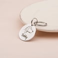 thumbnail image 3 of Anavia Metal Stainless Steel Round Name - Dog Icon Birthday Holiday Christmas Engraved Dog ID Tag, Silver, 3 of 9