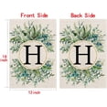 thumbnail image 6 of Monogram Letter Floral Garden Flag 12x18 Inch Double Sided For Outside Small Burlap Family Last Name Initial Outdoor Yard Flag, 6 of 6