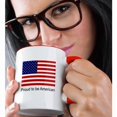 thumbnail image 2 of 3dRose, Proud to be American, 15oz Two-Tone Red Mug, 2 of 7