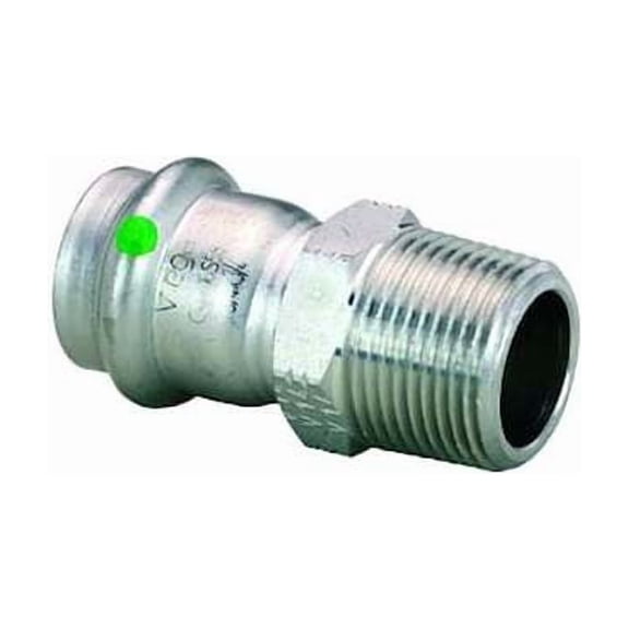 Viega Strt,SS,Press-fit11/4in,MNPT11/4in 80045