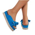 thumbnail image 5 of Floenr Womens Sandals Flip Flops for Women,Summer Ladies Slippers Thick Soled Sandals Casual Women Shoes Bow Fish Mouth Slippers, 5 of 5