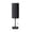 #1290-Black, variant on Cevemin Pull Chain Control Table Lamp with Charging Ports - Cylindrical Linen Fabric Shade, Metal Base Nightstand Lamp for Bedroom, Living Room, Office