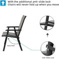 thumbnail image 5 of XgoodX Upgraded Version Single 1 Folding Chairs with Arms, Portable Patio Chairs for Outdoor & Indoor, Sling Back Chairs for Lawn, Pool, Courtyard, Balcony & Garden (Grey), 5 of 8
