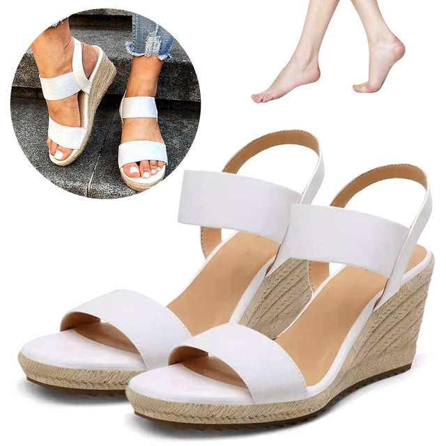 Sandalias Plataforma Elegantes para Mujer Cuña Cómodas Fiestas Y