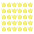 thumbnail image 1 of 50 moldes para cupcakes con forma de tulipán, mini moldes para muffins con forma de tulipán para fiestas de San Valentín. Amarillo, 1 of 8