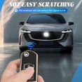 thumbnail image 3 of Key Fob Cover Compatible with Mazda 3 6 8 CX-3 CX-5 CX-7 CX-9 Miata MX-5 RX-8 Keychain Case Holder Protector,Gold-black, 3 of 6