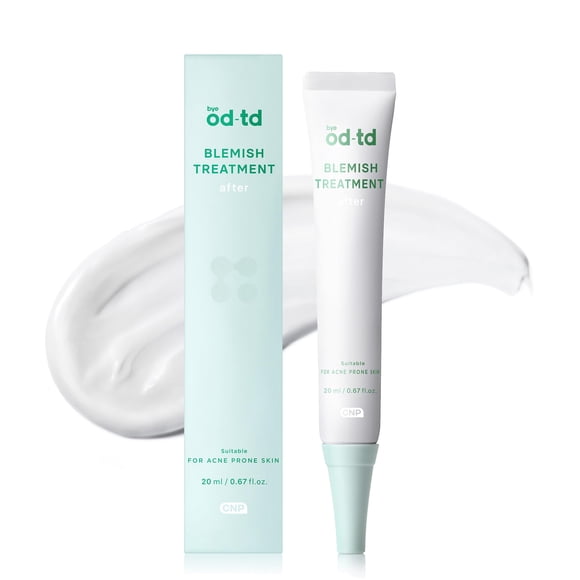 Bye od-td Blemish Treatment (0.7fl oz) - Cuidado de la piel coreano para corrección de marcas posteriores a imperfecciones. TECA Tintura de vinagre de hierbas y alantoína.