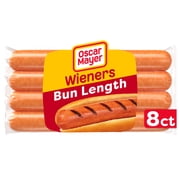 Oscar Mayer Bun-Length Wieners Hot Dogs, 8 Count Pack