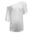 thumbnail image 4 of Tops For Women Trendy Casual Short Sleeve T Shirt Sheer See Through Off Shoulder Top Summer Comfortable Breathable Tee Shirts For Women, 4 of 5