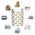 thumbnail image 6 of Balery Dachshund Going To Play Tennis Round Laundry Basket with Handles Waterproof Freestanding Laundry Hamper for Clothes Toys in the Dorm and Family-Medium, 6 of 8