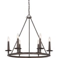 thumbnail image 2 of Quoizel VYR5006ML Voyager 6-Light Chandelier in Dark Bronze, 2 of 2