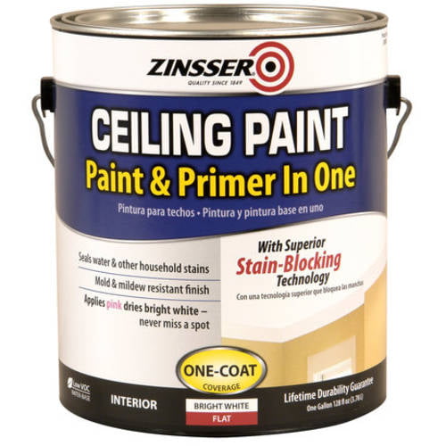 Zinsser Ceiling Paint With Superior Stain Blocking Bright White Walmart Com
