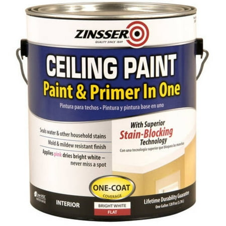 Zinsser Ceiling Paint With Superior Stain Blocking Bright White