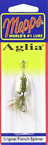 Mepps Wooly Worm Aglia Inline Spinner, Gold & Green, 1/12 oz