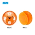 thumbnail image 3 of Waterproof Shower Clock Mini Bathroom Mirror Wall Clocks with Suction Cup, Orange, 3 of 7