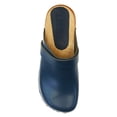 thumbnail image 6 of KLÄGN Tuva Wood Open Back Grip Cobalt Veg Tan Leather Clogs, 6 of 9