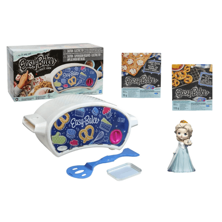 Easy Bake Ultimate Electric Oven Playset with Pizza and Pretzel Refill Mixes Plus Princess Figurine Toy Bundle Set