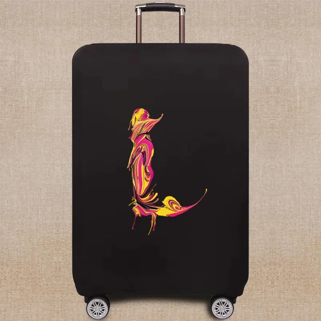 2024 Travel Suitcase Cover Elastic Luggage Dust Cover Apply 18-32 Suitcase Protective Cover Paint Pattern Series 8paintL L