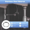 thumbnail image 2 of Uxcell 2-Pack Cast Pipe Fitting Hex Locknut, NPT1/2 Female Thread Stainless Steel Hex Locking Nut, 2 of 6