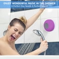 thumbnail image 2 of Altavoz Bluetooth para ducha Annlend, portátil, impermeable, morado, 2 of 6