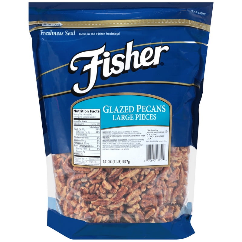 Price Pack Fisher 18852 Large Glazed Pecan Pcs Walmart Com Walmart Com