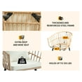 thumbnail image 4 of 3 Piece Patio Bistro Set,Outdoor Wicker Apartment Balcony Furniture Sets, Rattan Table and Chairs Set of 2 for Porch Backyard Lawn Poolside Deck, Beige, 4 of 12