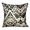 thumbnail image 2 of Plutus 22" x 22" Amare Dream Ikat Luxury Outdoor Throw Pillow in Brown, 2 of 4