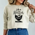 thumbnail image 2 of Life is Better With Chickens, Farm Sweatshirt, Chicken Pullover, Chicken Lover Sweatshirt, Farm Animal Sweatshirt, Chicken Sweatshirt, 2 of 10