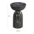 thumbnail image 2 of Rue Black MarbleSide Table by TOV Furniture, 2 of 6