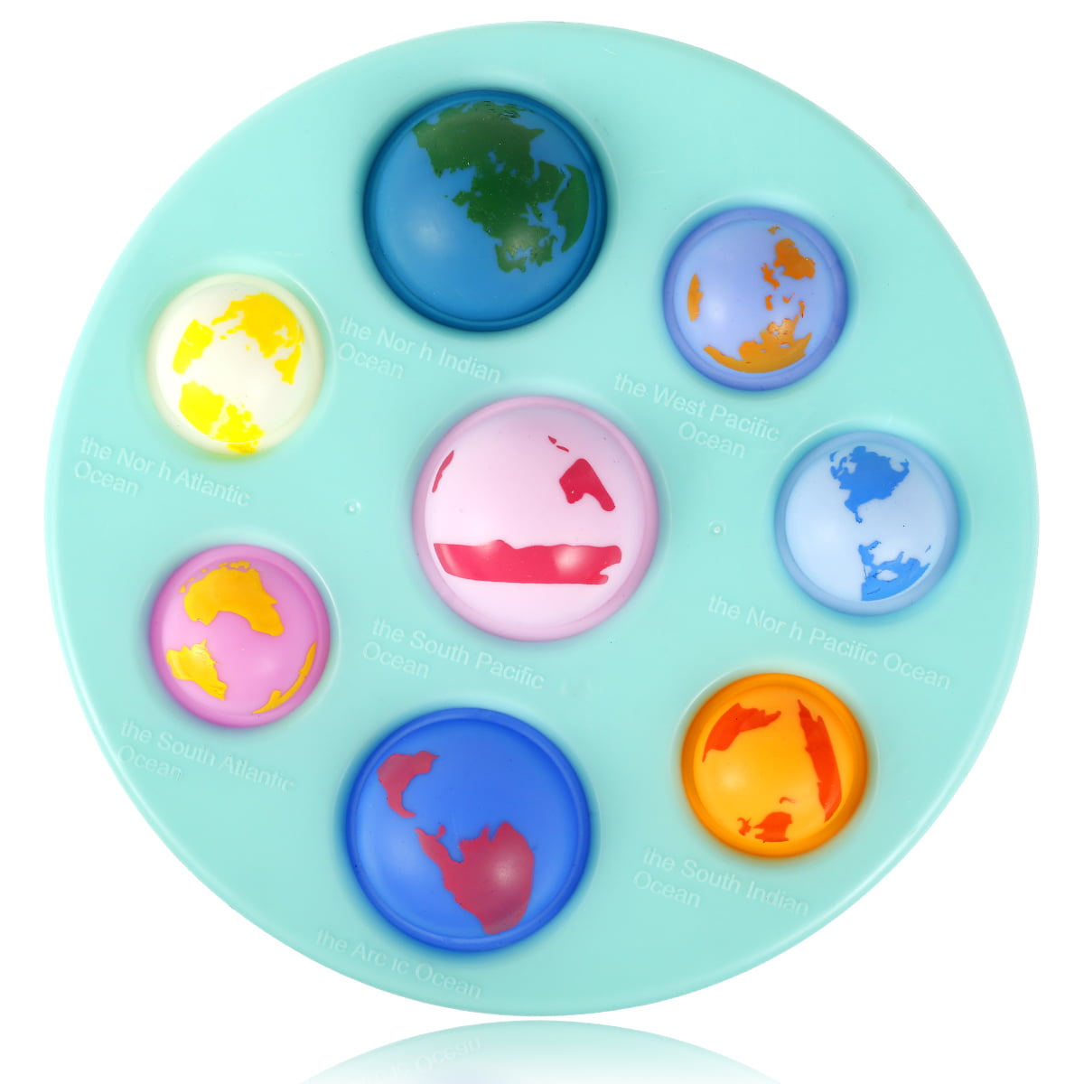Eight Planets Solar System Simple Dimple Fidget Sensory Toy Stress Relief ADHD 