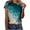 Blue, variant on Womens Tops! Women's Tops Fashion Casual Loose Blouse Stone Gradient Printing Round Neck T-Shirt Shirts Blouse Print Tee