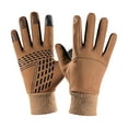 thumbnail image 1 of Winter Ski Gloves Fleece Lined Non Slip Warm Mittens for Snow Skating Riding L Khaki, 1 of 7