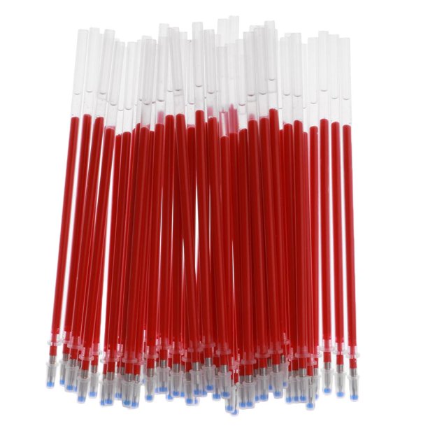 50 Unids Gel Tinta Bolígrafo Core Stationery para Escribir Útiles Escolares de Oficina rojo perfke Núcleo de lápiz neutro de dibujos animados