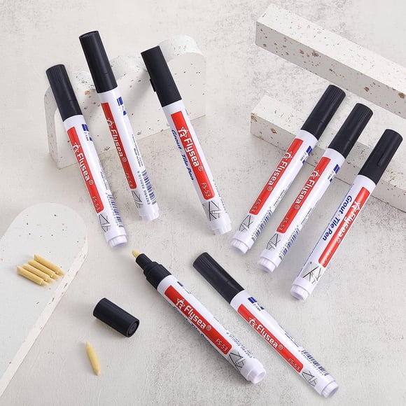 Xingzhi 8pieces Powerful Functions For Complete Tile Grout Restoration With Ease Restores Tile Grout black 1Set