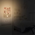 thumbnail image 7 of Dark Flowers Floral Night Lights Plug into Wall LED with Auto Light Sensor Warm Light for Kids Hallway Bedroom Living Room Kitchen Bathroom Set of 2, 7 of 7