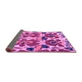 thumbnail image 2 of Ahgly Company Indoor Round Abstract Purple Modern Area Rugs, 3' Round, 2 of 4