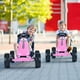 thumbnail image 2 of Go Kart de Pedales Costway Rosa Asiento regulable, 2 of 9