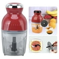 thumbnail image 5 of 250W Electric Meat Chopper with Stainless Steel Blades, 500ml Capacity, Low Noise, Ergonomic Design for Home Use - US Plug 110V, Includes 9 Accessories, 5 of 9