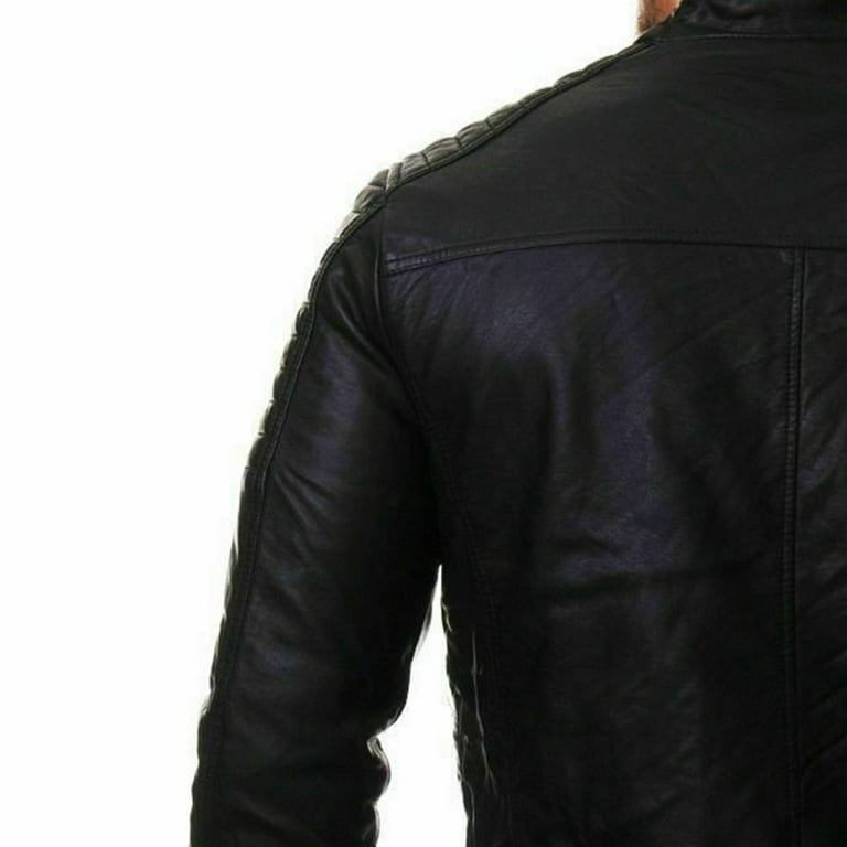 Lavendard Green Leather Biker Jacket | The Jacket Maker