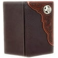 thumbnail image 4 of Western Premium Genuine Leather Tooled Men's Long Bifold Wallet premium cowboy wallets in 2 colors, 4 of 4