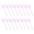 thumbnail image 3 of Pink Heart Shape Straws for Home Use Made of Safety Plastic Perfect for Valentine's Day Party 6.7 Inches, 3 of 11