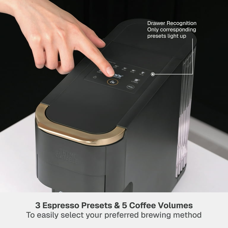 Free Shipping! Thyme & Table Multi Capsule Machine Slate Grey
