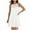 White, variant on Summer Dresses for Women 2025, Women's Solid Sleeveless Round Neck Sexy Elegant Club Party Tunic Mini Dresses Casual Vacation Dress(Black,S)
