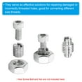 thumbnail image 5 of Uxcell 15 Pcs 316 Stainless Steel Thread Repair Insert Nut M6 x 1mm Male to M3 x 0.5mm Female 8mm Length, 5 of 7