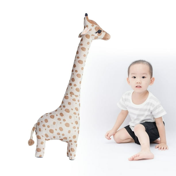 Jirafa De Peluche Súper Suave De 100 Cm – Muñeca De Algodón PP Que Se Mantiene De Pie, Ideal Como Almohada, Decoración Y Compañera Para Niños