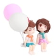 thumbnail image 2 of Pareja de coches Adornos lindos Pareja de resina Muñeca Decoración interior del coche Figuras de pareja con globo para decoración del salpicadero del coche Regalo, 2 of 5